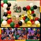 60 Pcs 12 Inch Confetti Balloon Latex Balloons with Ribbon for Birthday Wedding Party Baby Shower Decoration Supplies(Red, Yellow, Green, Black, White)